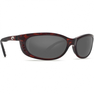 Costa Del Mar Costa Fathom Tortoise Global Fit Frame Sunglasses w/ Gray 580P Lenses FA-10GF-OGP