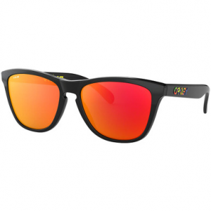 Oakley Frogskins Valentino Rossi Polished Black w/PRIZM Ruby Lenses OO9013-E655 in Valentino Rossi Edition Polished Black