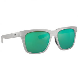 Costa Del Mar Costa Pescador Net Light Grey Frame Sunglasses w/Green Mirror 580G Lenses 06S9029-90290855