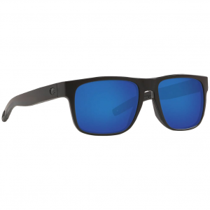 Costa Del Mar Costa Spearo Blackout Frame Sunglasses w/Green Mirror 580G Lenses 06S9008-90081356 in Blue Mirror 580G