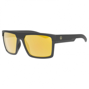 Leupold Becnara Matte Black/Gloss Black, Orange Mirror Lens Performance Eyewear 179633