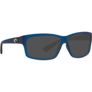 Costa Del Mar Costa Cut Matte Atlantic Blue Frame Sunglasses w/ Gray 580P Lenses UT-177-OGP