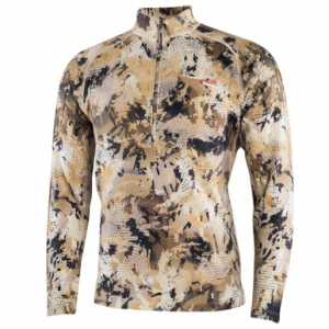 Sitka Gear Sitka Marsh Merino Heavyweight Half-Zip Optifade Waterfowl Small 10074-WL-S Top in Waterfowl Marsh, S