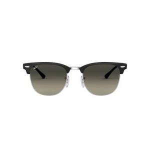 Ray-Ban Clubmaster Metal Black on Silver Light Grey Gradient Dark Grey 0RB3716-90047151
