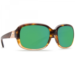 Costa Del Mar Costa Gannet Shiny Tortoise Fade Frame Sunglasses w/Green Mirror 580P Lenses 06S9041-90411058