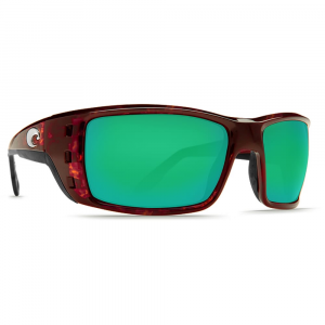 Costa Del Mar Costa Permit Tortoise Frame Sunglasses w/Green Mirror 580P Lenses 06S9022-90220762