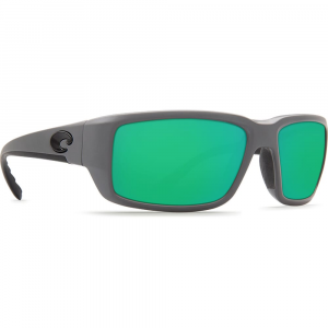 Costa Del Mar Costa Fantail Matte Gray Frame Sunglasses w/Green Mirror 580P Lenses 06S9006-90062659