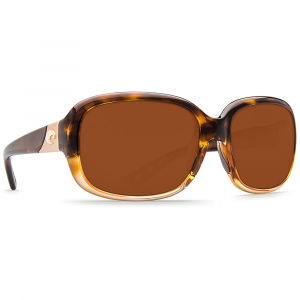 Costa Del Mar Costa Gannet Shiny Tortoise Fade Frame Sunglasses w/Green Mirror 580P Lenses 06S9041-90411058 in Copper 580P