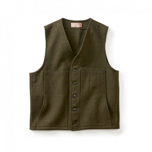 Filson Mackinaw Wool Vest ForestGrn L FCO-011577 FIL-10055-ForestGrn-L in Forest Green