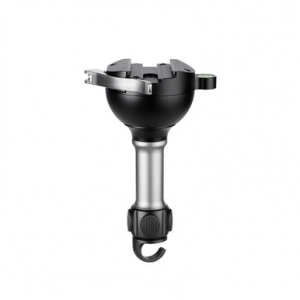 Leofoto YB-75C Leveling Base w/Long Handle for 75mm Bowl & Lever-Release Clamp YB-75LC