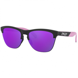 Oakley Frogskins Lite CF Black and Translucent Purple w/Violet Iridium Lenses OO9374-1863 in Cf Black/Translucent Purple
