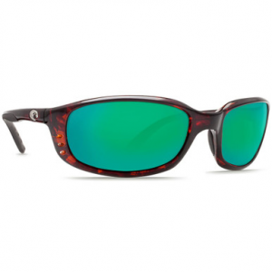 Costa Del Mar Costa Brine Tortoise Frame Sunglasses w/Green Mirror 580P Lenses - New Without Tags 06S9017-90170659