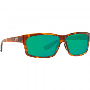 Costa Del Mar Costa Cut Honey Tortoise Frame Sunglasses w/Green Mirror 580P Lenses 06S9047-90470960