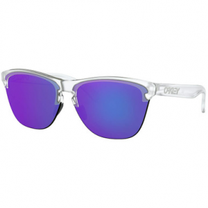 Oakley Frogskins Lite Matte Clear w/Violet Iridium Lenses OO9374-0363