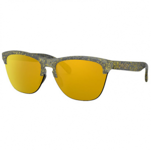 Oakley Frogskins Lite Splatter Crystal Black w/24K Lenses OO9374-3063