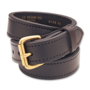 Filson 34 Brown/Brass 1.5" Double Belt 63215200210