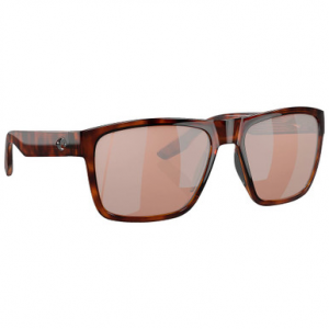 Costa Del Mar Like New Costa Paunch XL Tortoise Frame Sunglasses w/Copper Silver Mirror 580P Lenses 06S9050-90500759