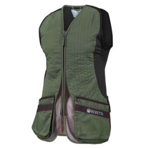 Beretta Women's Silver Pigeon EVO Vest Green/Chocolate Brown Small GT791T155307ABS