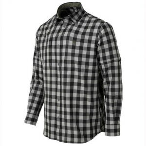 Beretta Hovis Flex Long Sleeve Button-Down Shirt Dark Gray Check Medium LU312T233409R1M