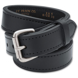 Filson 34 Black/Stainless 1.25" Double Belt 63205001210