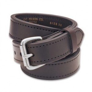 Filson 30 Brown/Stainless 1.25" Double Belt 63205198206