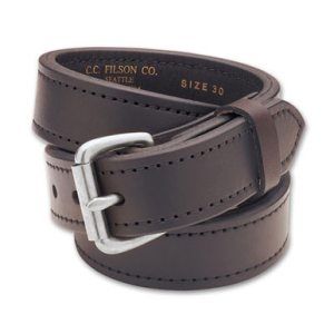 Filson 46 Brown/Stainless 1.25" Double Belt 63205198222