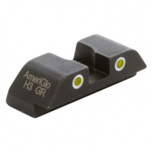 Ameriglo Spartan Grn Trit w/Org Outline Front, Grn Trit w/Blk Outline Rear 3-Dot Night Sight for Glock Gen5 9/40 GL-5446