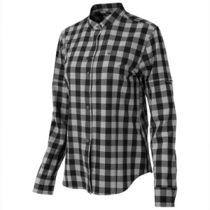 Beretta Women's Rizza Flex Long Sleeve Button-Down Shirt Dark Gray Check Large LD581T233409R1L