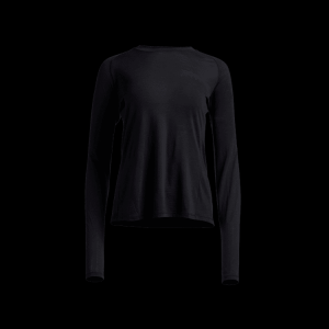 Sitka Gear Women's CORE Merino 120 Long Sleeve Crew Top Sitka Black X Large 600169-BK-XL Top, XL