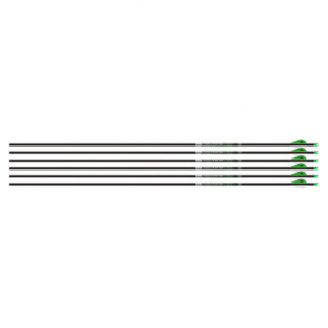 Easton 5mm Axis 300 Arrow w/2'' Blazer Vanes & 25gr Aluminum Half-Outs 6pk 501276