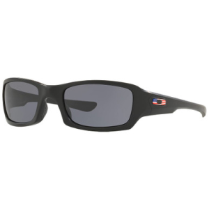 Oakley SI Fives Squared USA Matte Black w/Grey Lenses OO9238-3454