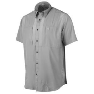 Beretta TKAD Flex Short Sleeve Button-Down Shirt Light Gray 2XL LU951T23340966XXL