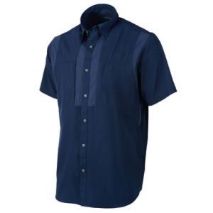 Beretta TKAD Flex Short Sleeve Button-Down Shirt Blue Total Eclipse X Large LU951T23340504XL
