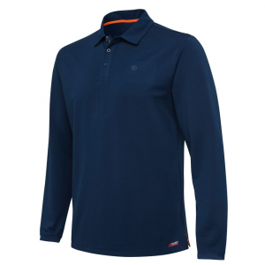 Beretta Tech Corporate LS Polo Blue Total Eclipse 2XL MT361T20120504XXL Top
