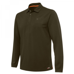 Beretta Tech Corporate LS Polo Green Moss Medium MT361T201207AAM Top, M