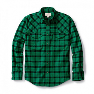 Filson Hunting Shirt Flannel Green Black XL 10497