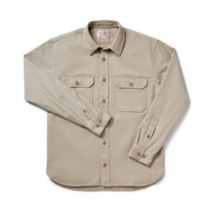 Filson Chino Shirt Khaki LG 10690 in Tan, L