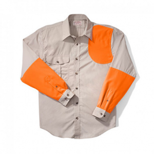 Filson Lightweight Shooting Shirt LH Tan Blaze Orange 2XL 10662
