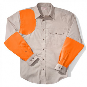 Filson Lt Wt Shooting Shirt - Right (Ak Fit) DstTnBlaze XXXL FCO-003618 FIL-10661-DstTnBlaze-XXXL in Tan/blaze Orange, 3XL
