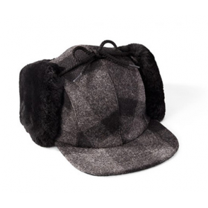 Filson Double Mackinaw Cap GrayBlack S FCO-015483 FIL-60041-GrayBlack-S|FIL-60041-GrayBlack-S in Gray Black