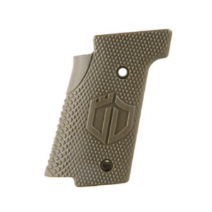 Walther Arms 9mm Q5 SF G10 Thin Grips - Checkered In Solid OD Green 5132111