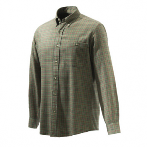 Beretta Wood Flannel Button-Down Shirt Green/Mojave Desert Check Medium LUA10T164407FLM