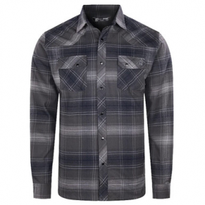 Stone Glacier Timber Butte Long Sleeve Snap Shirt Carbon Plaid Large 90002-CA-L
