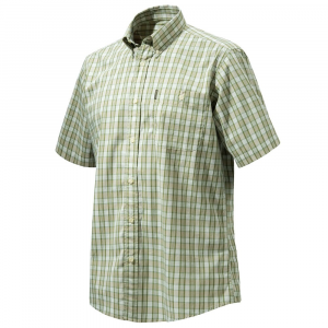 Beretta Drip Dry SS Shirt Beige/Green Small LU520T1533012ES, S