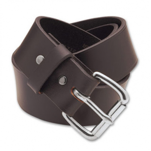 Filson 44 Brown/Stainless 1.5" Leather Belt 63202198220