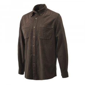 Beretta Wood Corduroy Shirt Chocolate Brown Large LU761T1845080XL, L