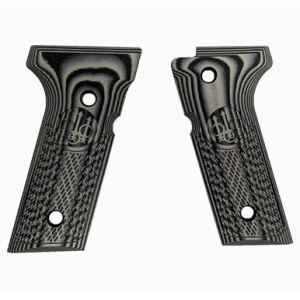 Beretta 92X Compact G10 Black & Grey Grips BER-008-BG-R