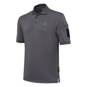 Beretta Miller SS Polo Smoked Pearl Small MP015T2012094CS Top in Gray
