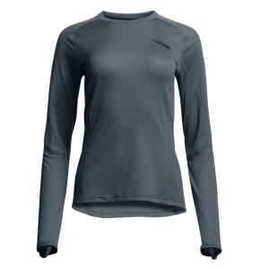 Sitka Gear Women's Core Lightweight Crew Top LS Storm X Large 10076-SM-XL Top in Storm Blue, L