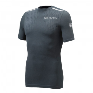 Beretta Flash Seamless SS Underwear Ebony/White 2XL-3XLIM181T19580980III Top, Large-Extra Large